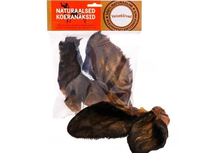 Luonnollinen koiran makupala naudan korvat karvoilla n3 kuvasuurennos