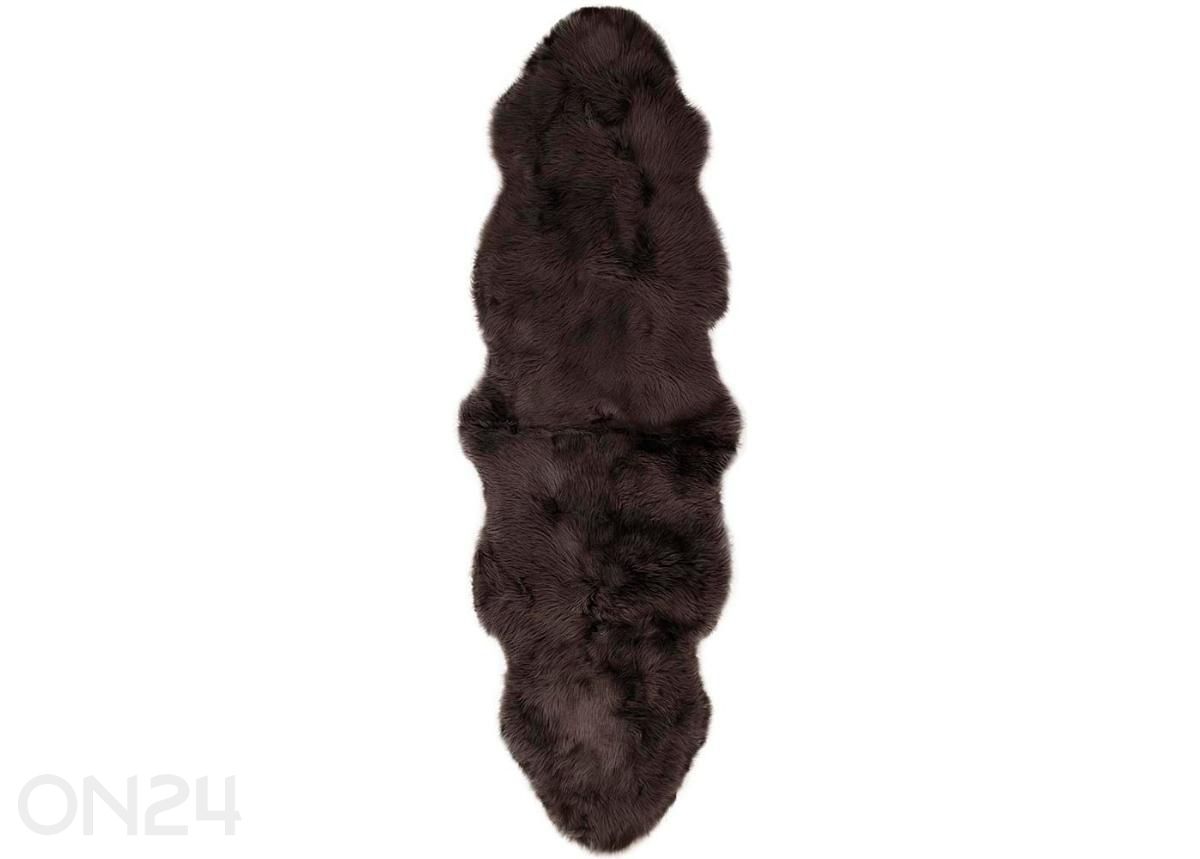 Luonnollinen lampaantalja Merino chocolate Duo ±60x180 cm kuvasuurennos
