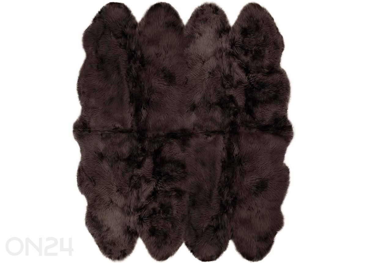 Luonnollinen lampaantalja Merino chocolate Octo ±170x180 cm kuvasuurennos