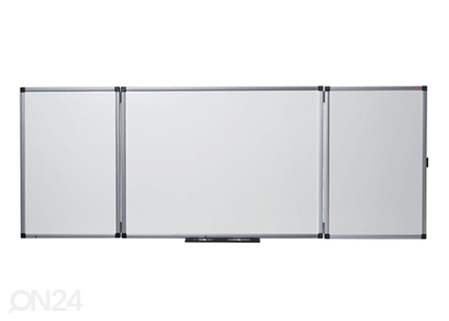 Magneettitaulu Nobo prestige (5-osainen, alum.raami, emali pinta) 150/300x120 cm kuvasuurennos