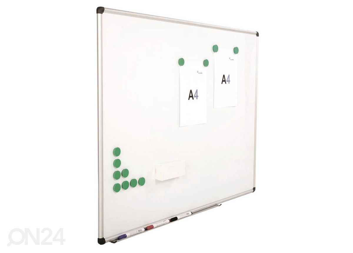 Magneettitaulu Rocada (alum.kehys, emalipinta 60x90 cm kuvasuurennos