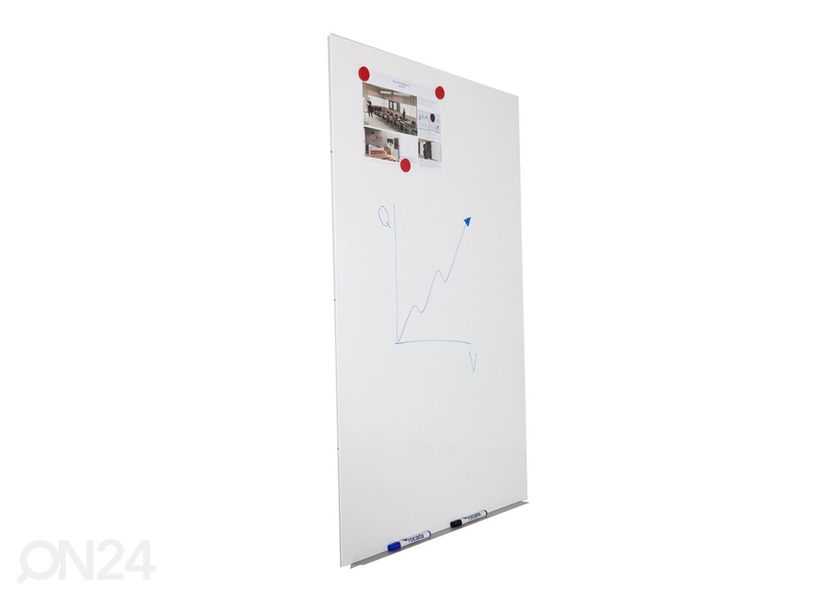 Magneettitaulu Rocada skin pro 100x150 cm valkoinen kuvasuurennos
