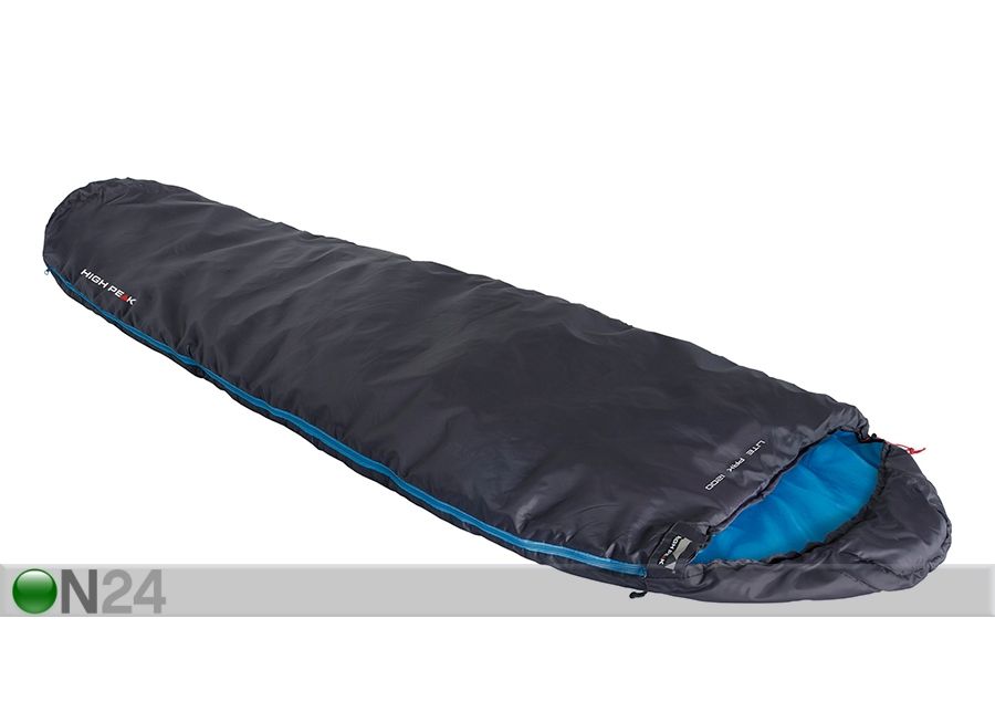 Makuupussi HIGH PEAK LITE PAK 1200, tummanharmaa/sininen kuvasuurennos