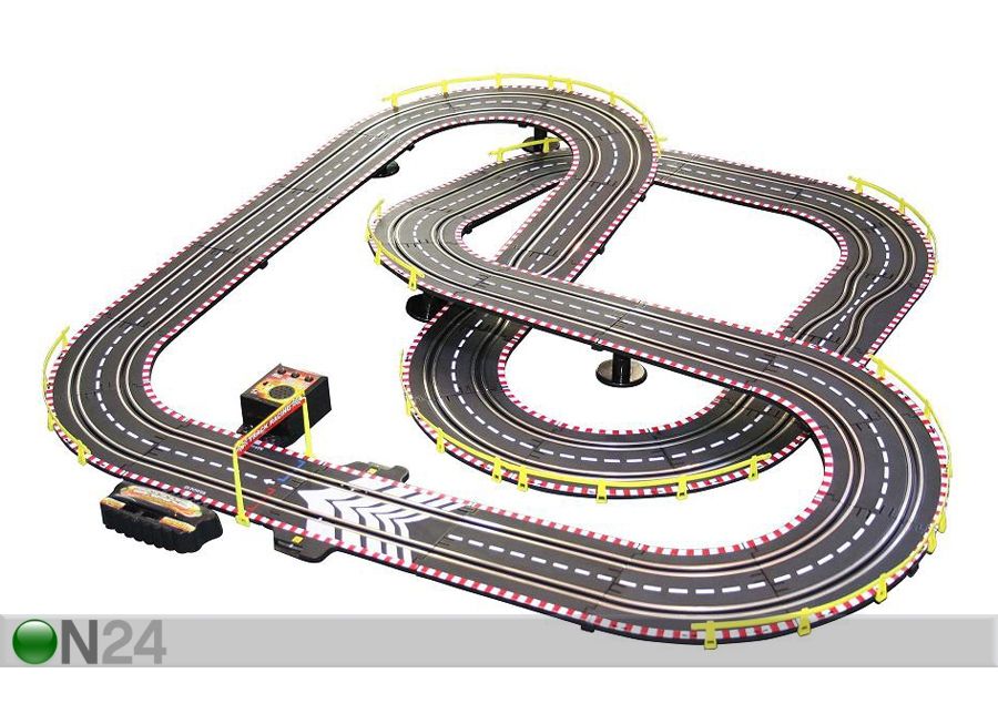 Manuaalikäyttöinen AUTORATA, 2 formula-autoa 5,5 cm kuvasuurennos