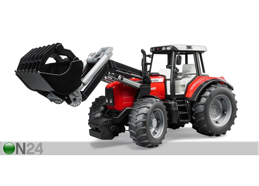MASSEY FERGUSON traktori+kauha 1:16 BRUDER kuvasuurennos
