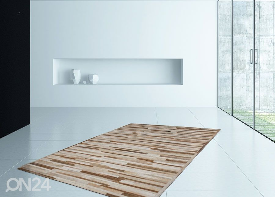 Matto aitoa nahkaa 80x150 cm kuvasuurennos