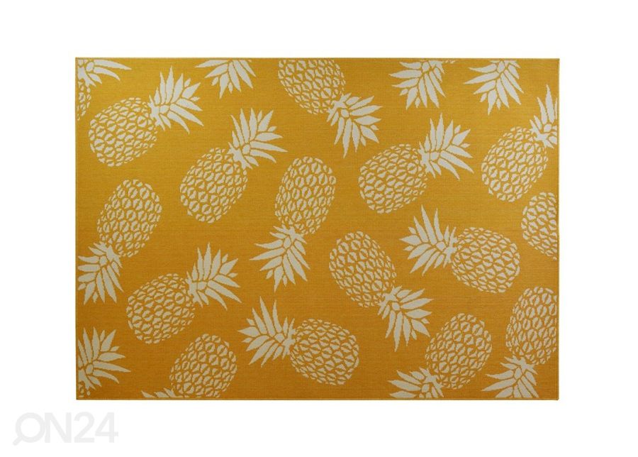Matto Ananas Yellow 133x190 cm kuvasuurennos