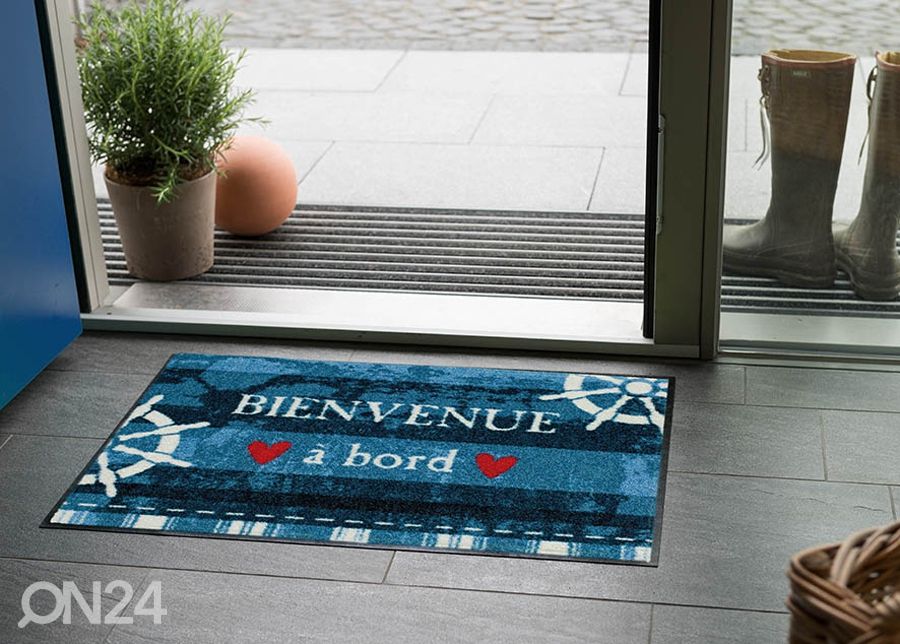 Matto BIENVENUE A BOARD 50x75 cm kuvasuurennos
