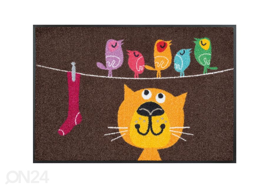 Matto BIRDS ON WIRE 50x75 cm kuvasuurennos