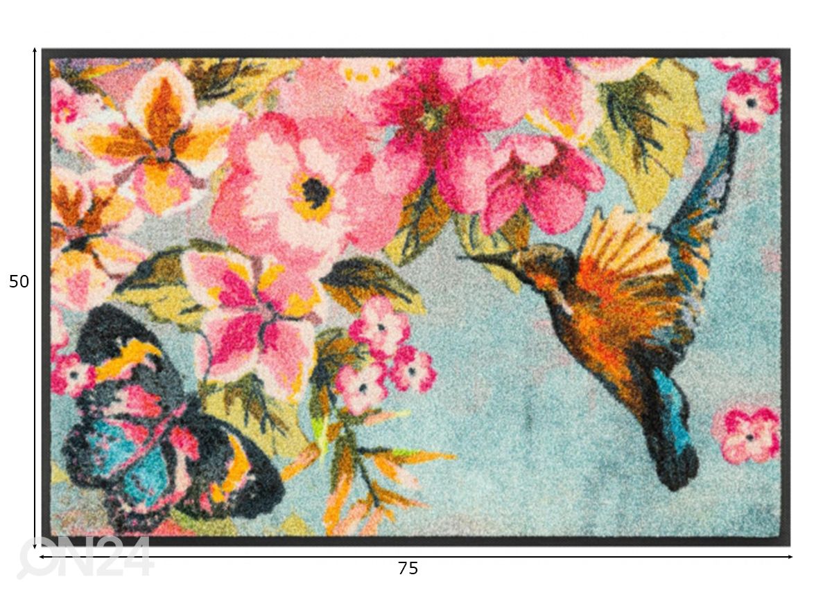 Matto Bloomibri 50x75 cm kuvasuurennos mitat