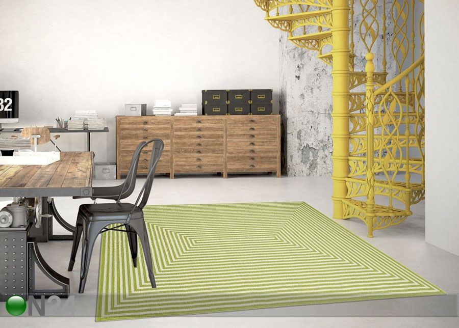 Matto Braid Green 160x230 cm kuvasuurennos