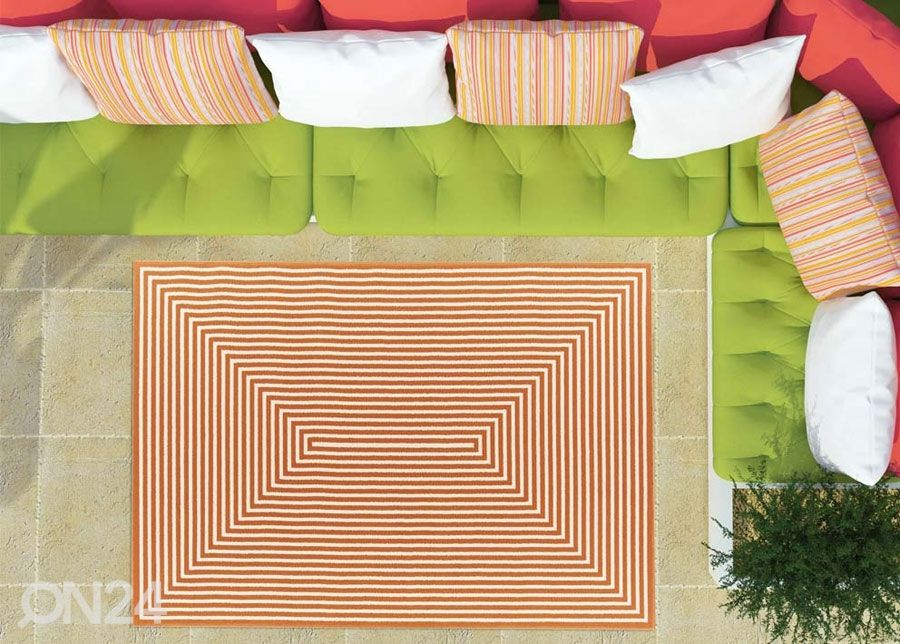Matto Braid Orange 160x230 cm kuvasuurennos