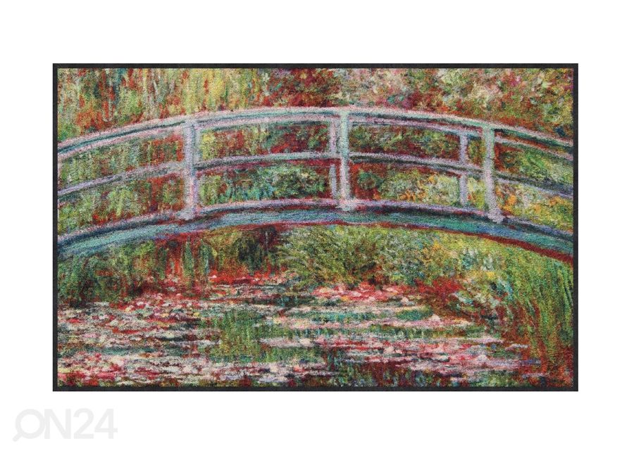 Matto Bridge Water Lilies 50x75 cm kuvasuurennos