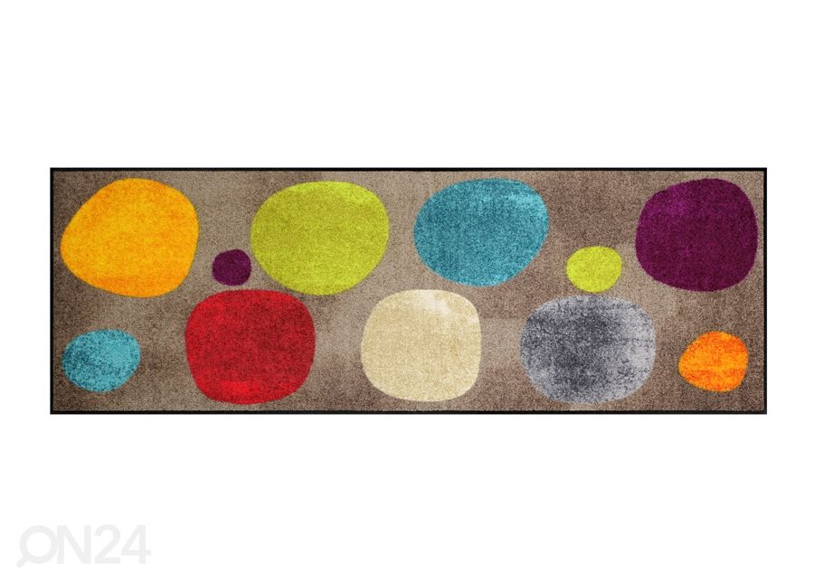 Matto BROKEN DOTS COLOURFUL 60x180 cm kuvasuurennos