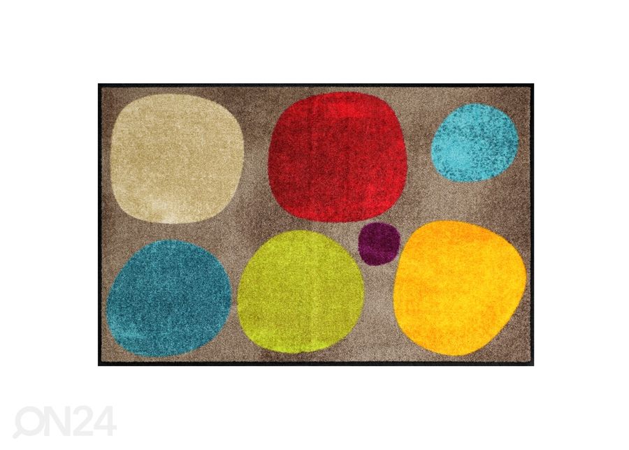 Matto BROKEN DOTS COLOURFUL 75x120 cm kuvasuurennos