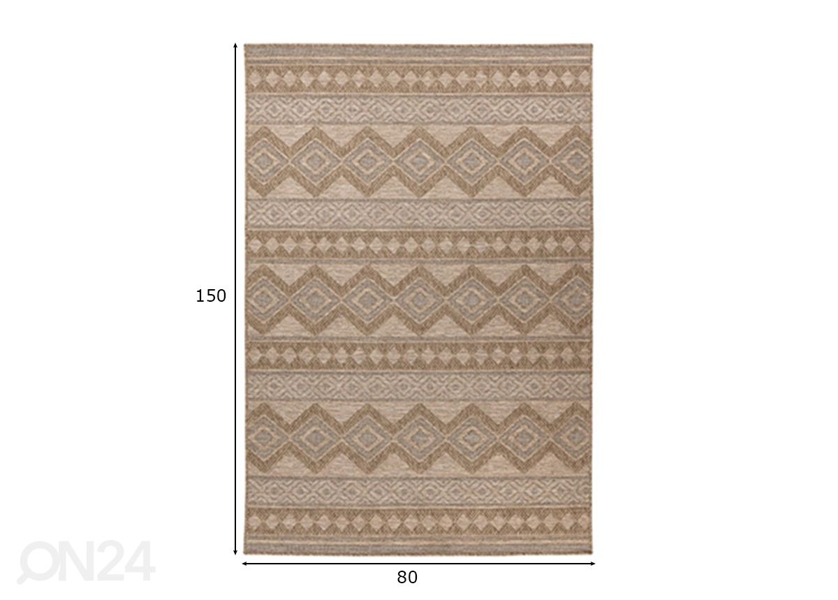 Matto Costa 302 Nature 80x150 cm kuvasuurennos mitat