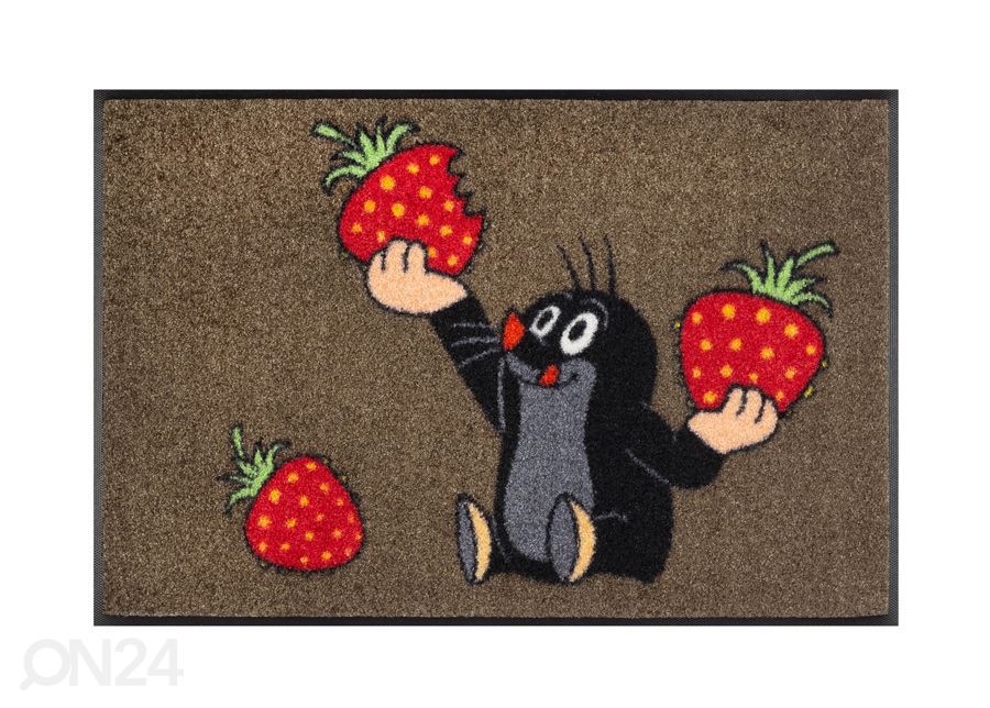 Matto Der kleine Maulwurf - isst Erdbeeren 50x75 cm kuvasuurennos