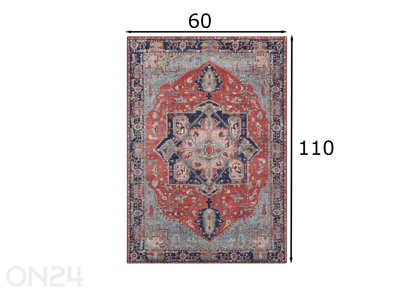 Matto Fenix 60x110 cm kuvasuurennos mitat