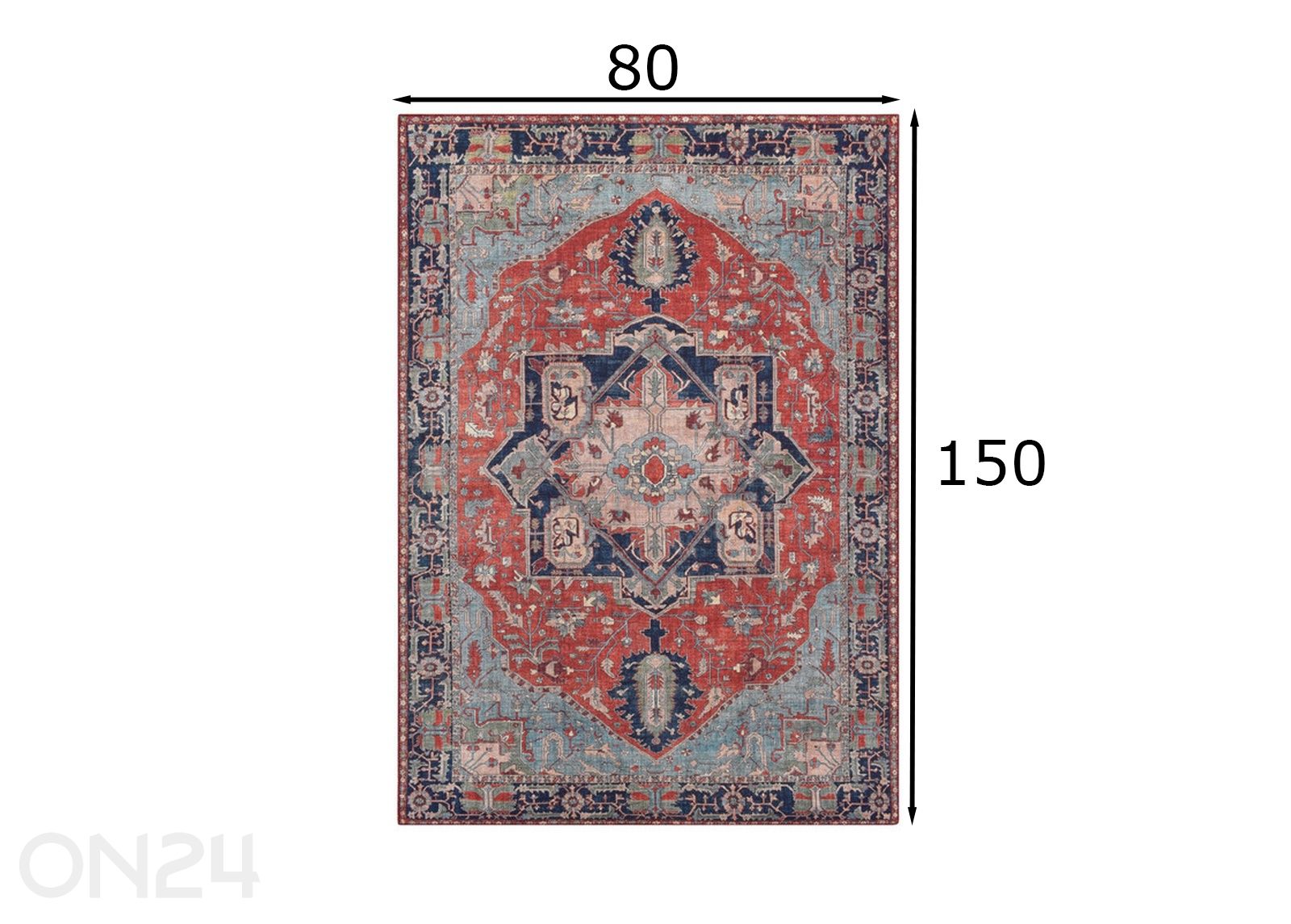 Matto Fenix 80x150 cm kuvasuurennos mitat