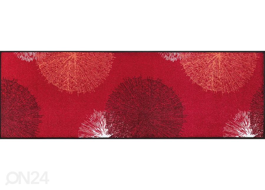 Matto Firework red 60x180 cm kuvasuurennos