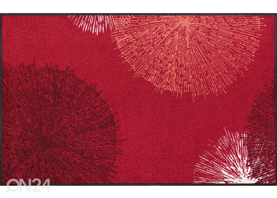 Matto FIREWORK RED 75x120 cm kuvasuurennos