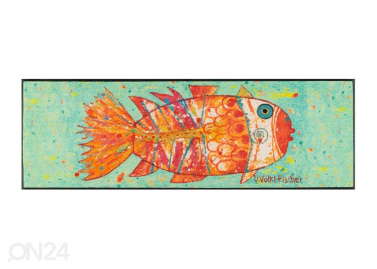 Matto Funky Fish 60x180 cm kuvasuurennos