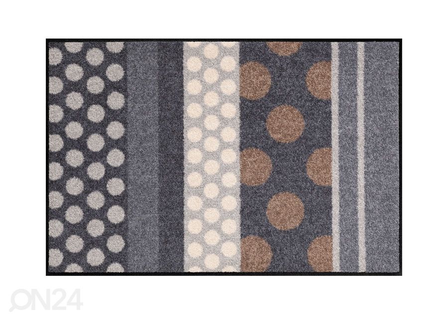 Matto GLAMOUR DOTS GRAU 50x75 cm kuvasuurennos