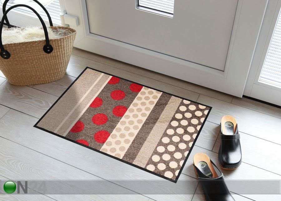 Matto GLAMOUR DOTS NATURE CHIC 50x75 cm kuvasuurennos