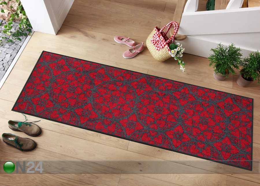 Matto Heart Windows 60x180 cm kuvasuurennos
