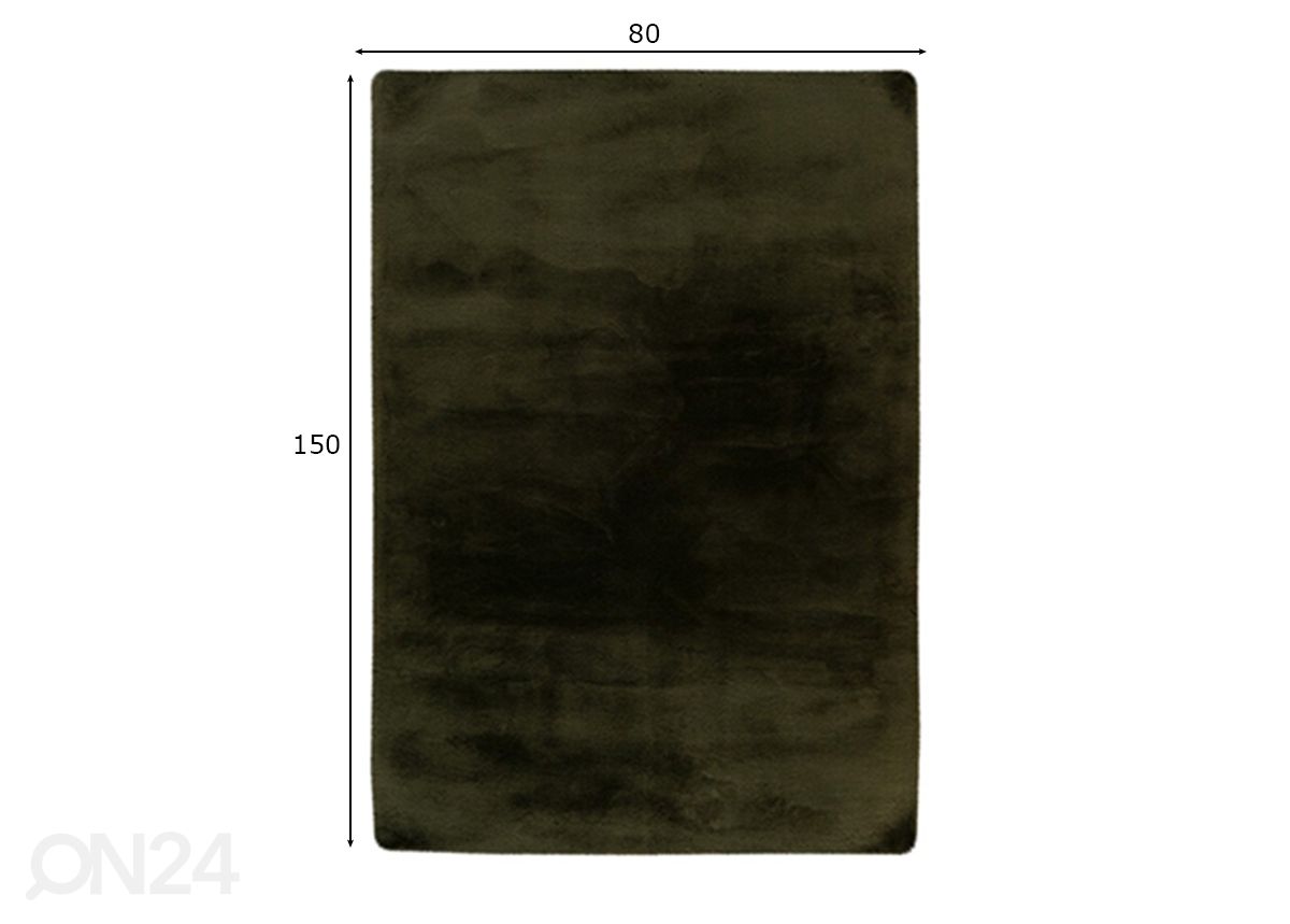 Matto Heaven Basil 80x150 cm kuvasuurennos mitat