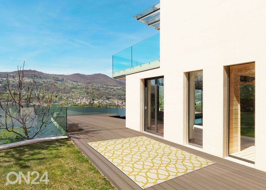 Matto Interlaced Ivory 133x190 cm kuvasuurennos