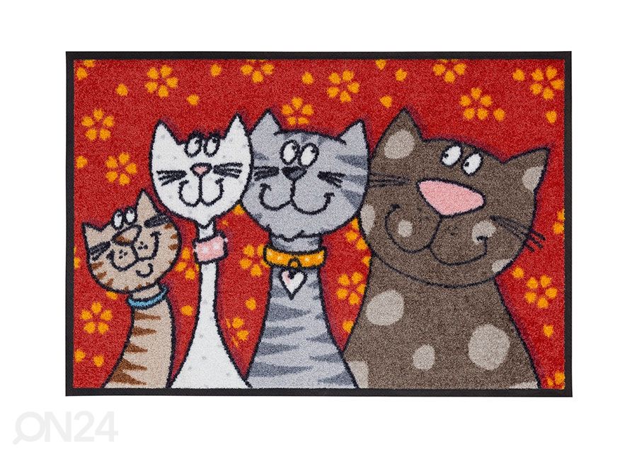 Matto KATZENFAMILIE 50x75 cm kuvasuurennos