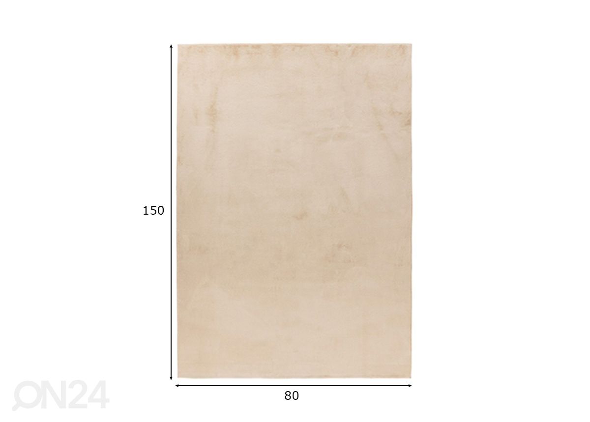 Matto LOFT Beige 80x150 cm kuvasuurennos mitat