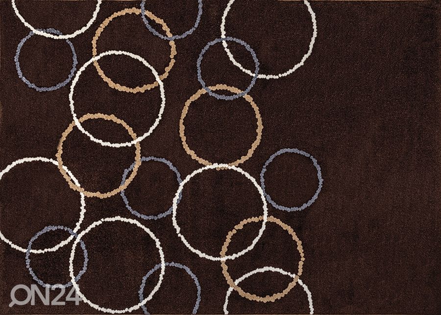 Matto Loopy Brown 140x200 cm kuvasuurennos
