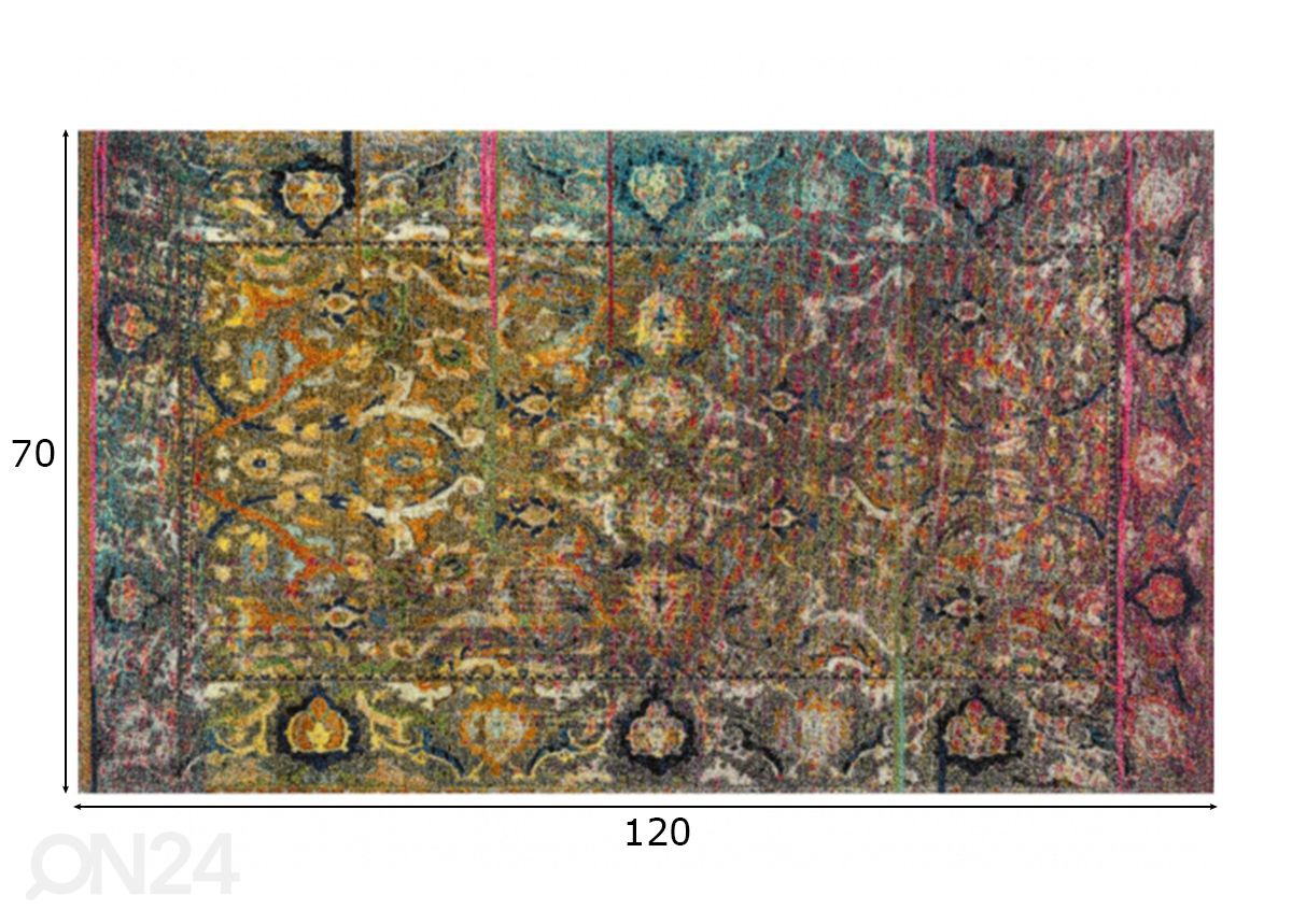 Matto Mirage 70x120 cm kuvasuurennos mitat