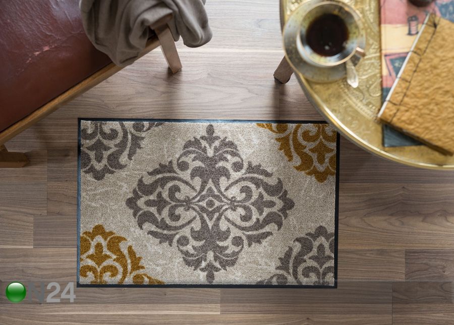 Matto Ornamentweg taupe gold 50x75 cm kuvasuurennos