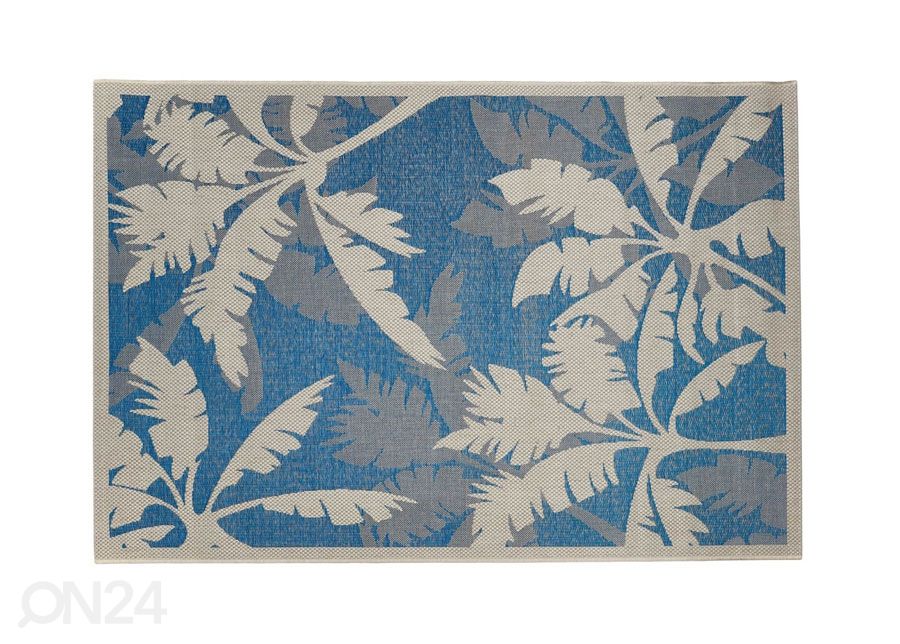 Matto Palms Blue 160x230 cm kuvasuurennos