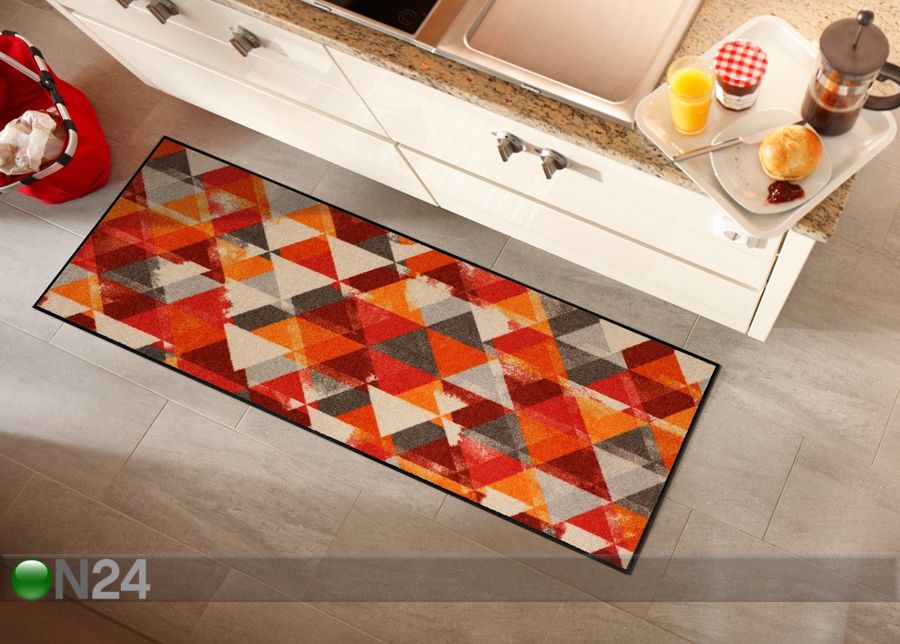 Matto PRISMA RED 60x180 cm kuvasuurennos