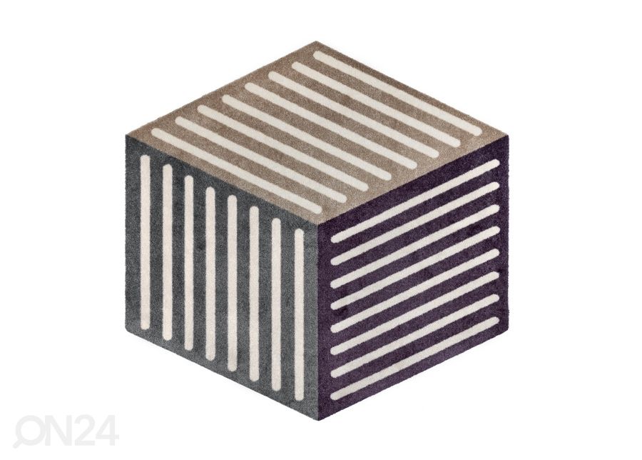 Matto Puzzle Cube velvet 100x100 cm kuvasuurennos