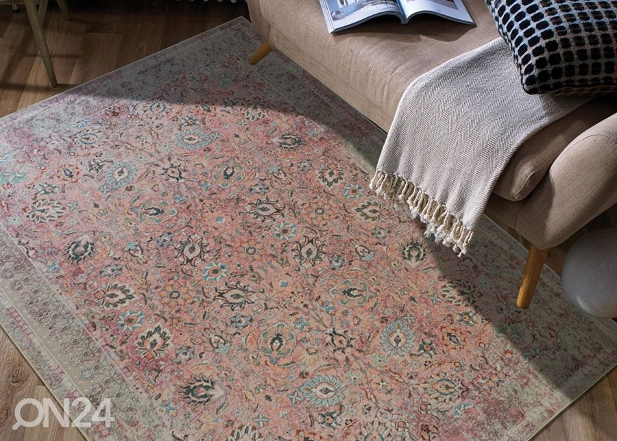 Matto Sarouk Pink 80x150 cm kuvasuurennos