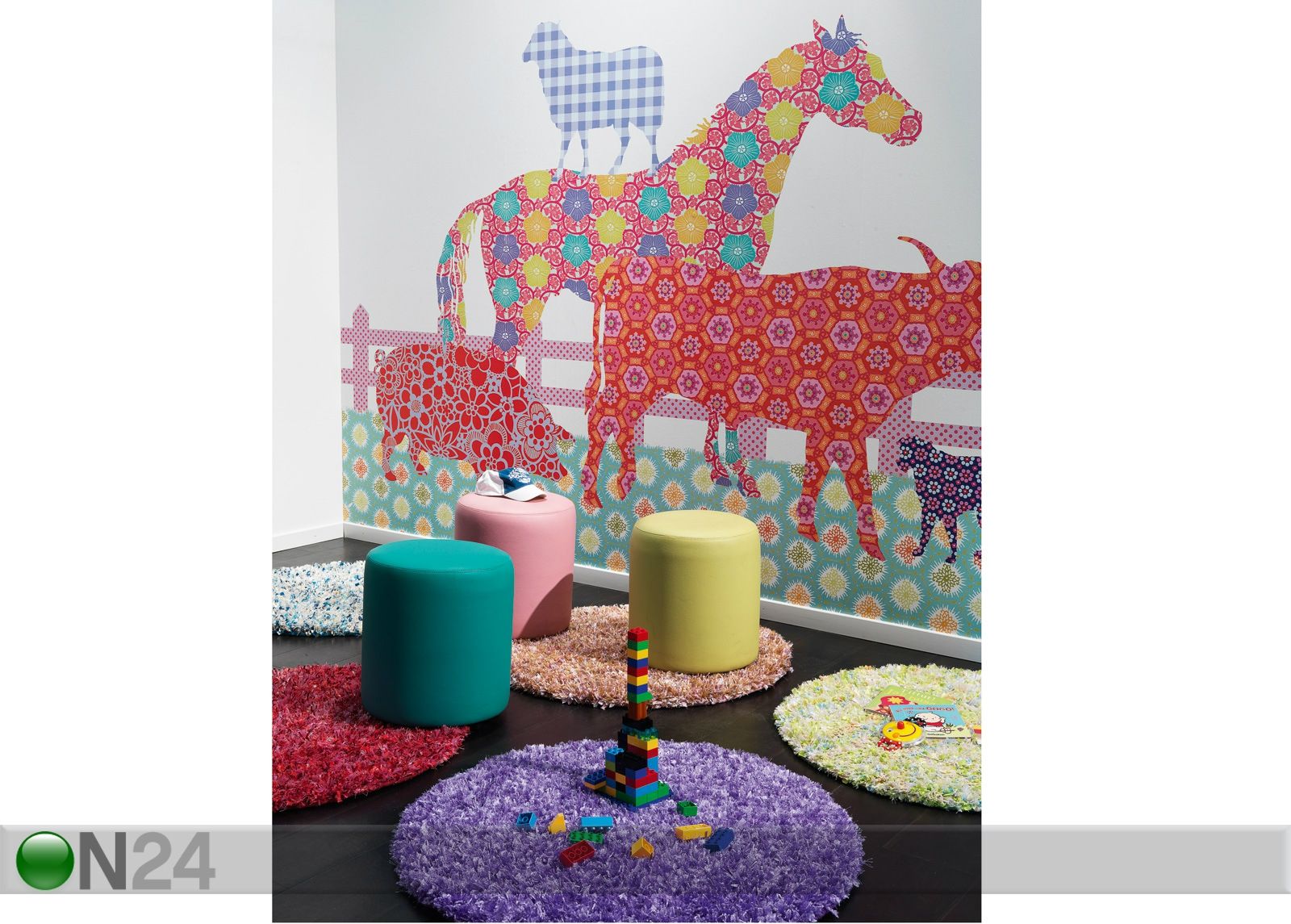 Matto SILK POP Ø 90 cm kuvasuurennos
