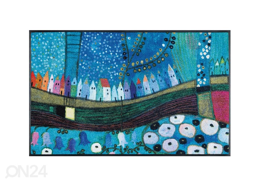 Matto STADT IN BLAU 50x75 cm kuvasuurennos