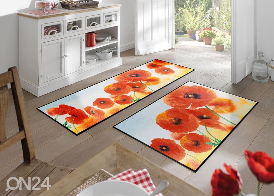Matto SUNNY POPPY 50x75 cm kuvasuurennos
