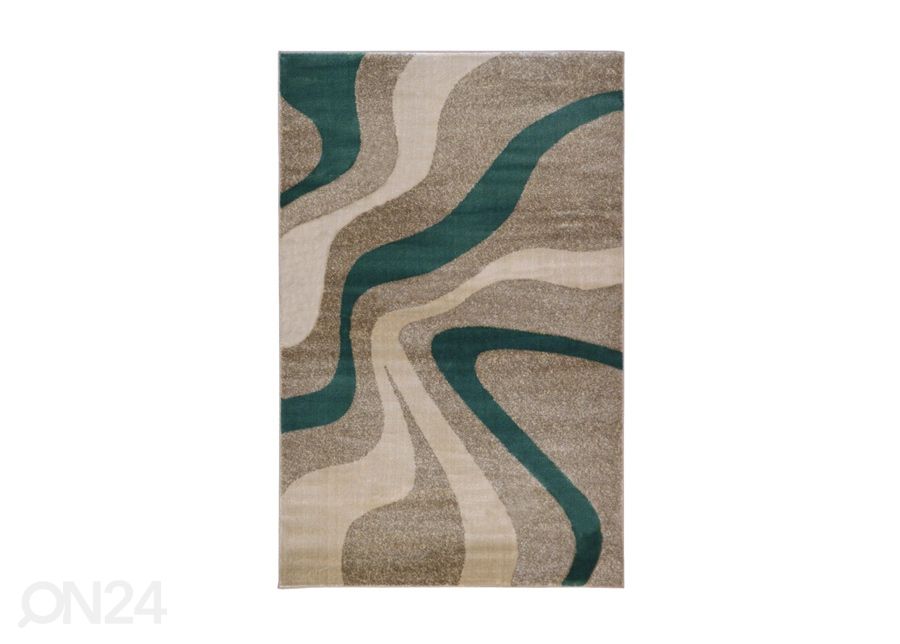 Matto Swirl Grey Aqua 180x270 cm kuvasuurennos