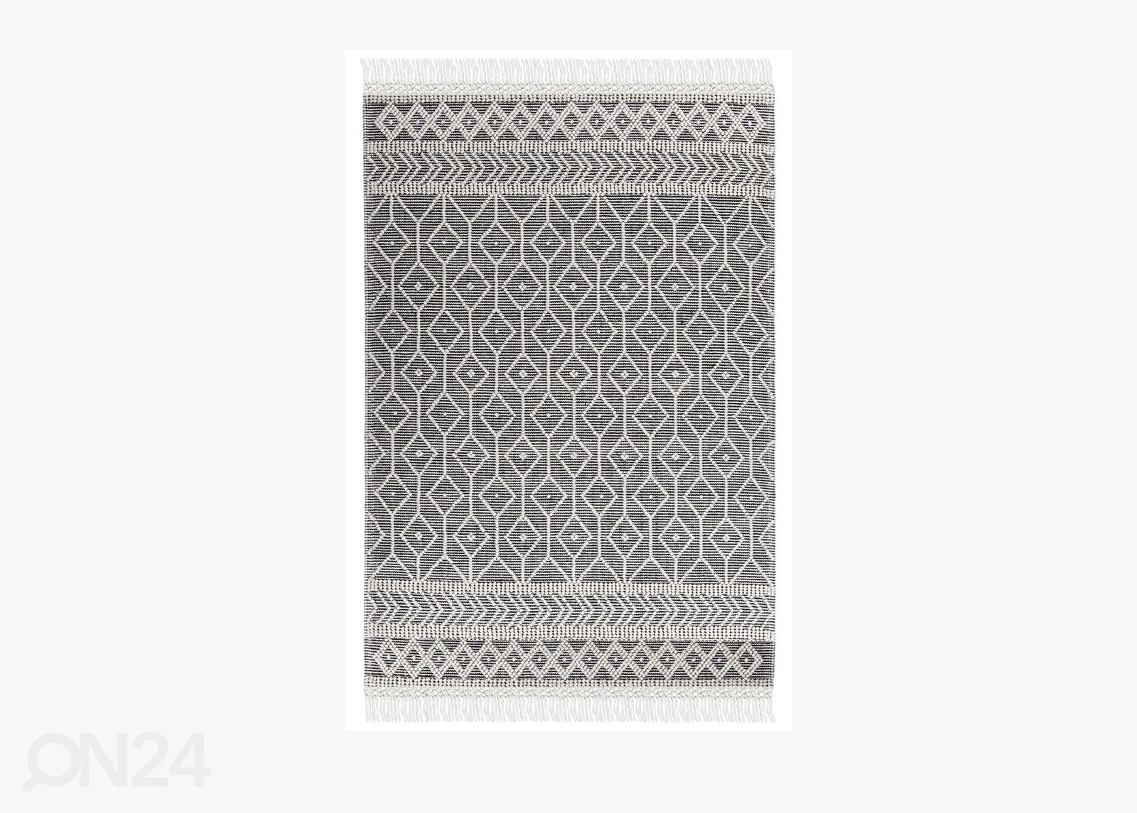 Matto Tom Tailor Colored Macrame, 190x290 cm harmaa kuvasuurennos