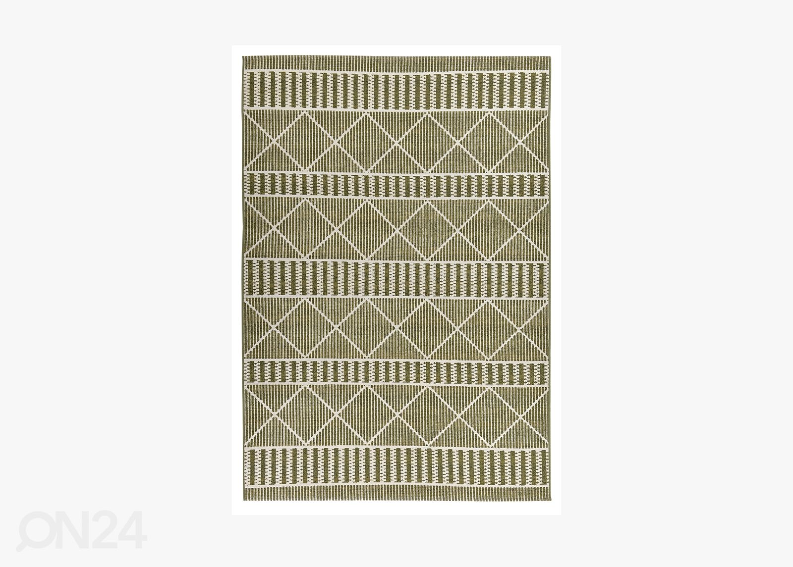 Matto Tom Tailor Funky Outdoor Geometric, 80x165 cm vihreä kuvasuurennos