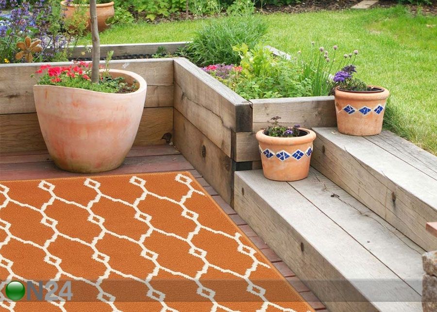 Matto Trellis Orange 160x230 cm kuvasuurennos