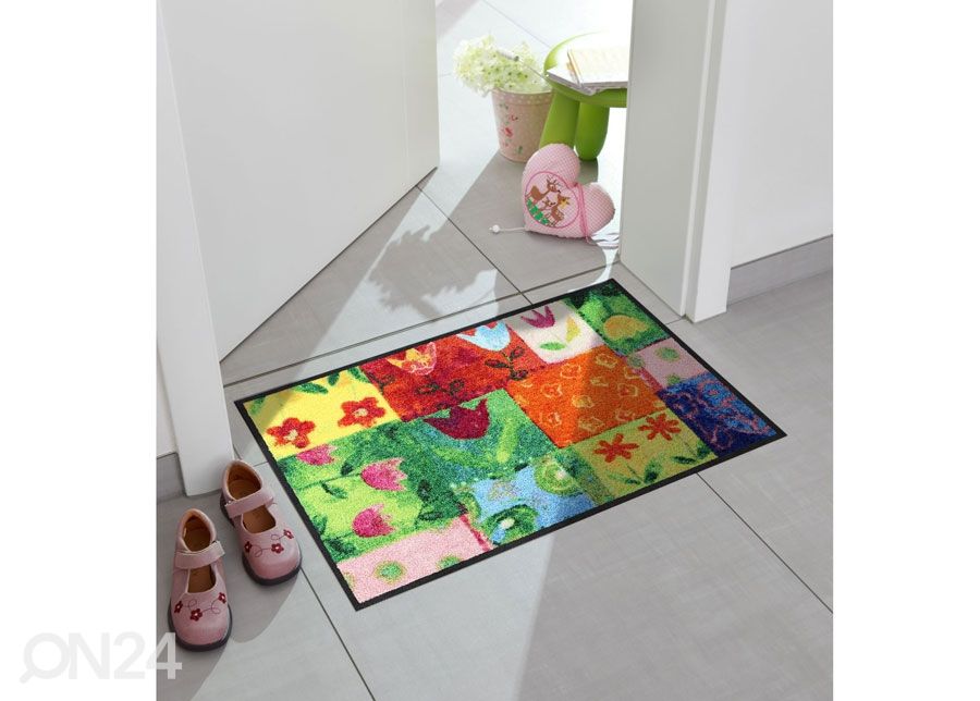 Matto TULPENPATCHWORK 50x75 cm kuvasuurennos