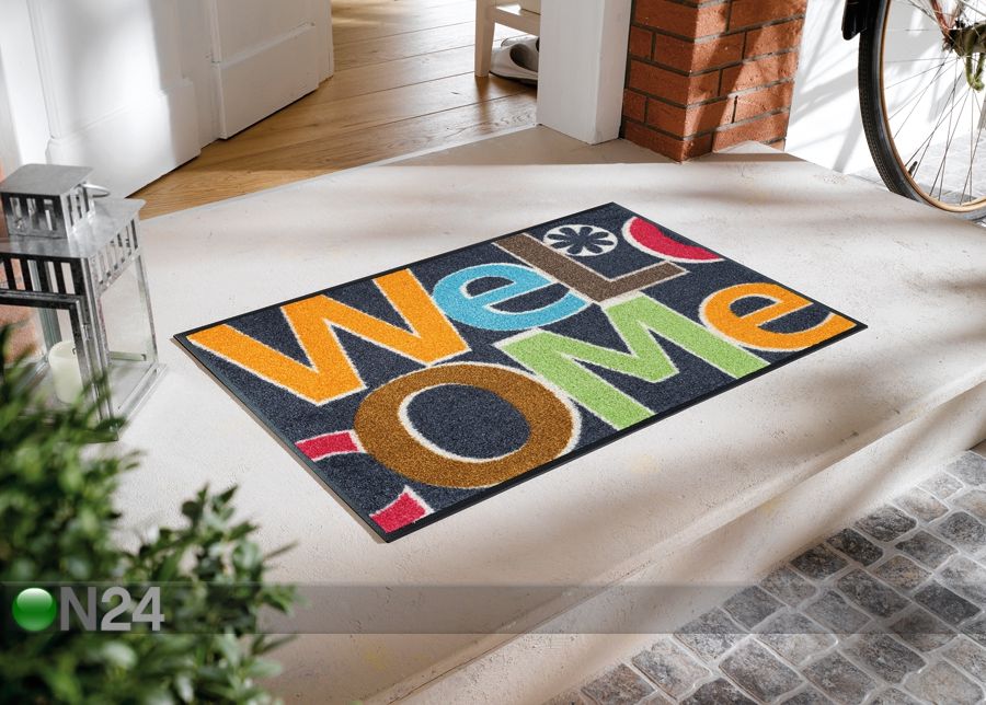 Matto WELCOME LETTERS 50x75 cm kuvasuurennos