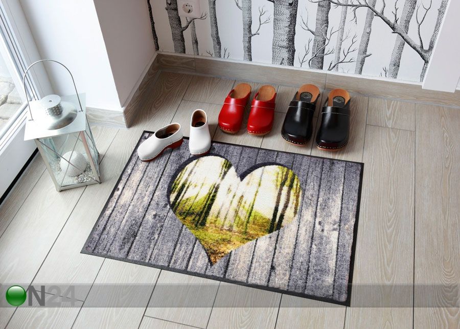Matto WOODEN WALL 50x75 cm kuvasuurennos
